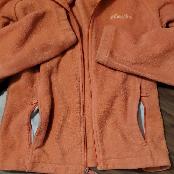 Columbia Vibrant Orange Fleece Jacket - Picture 4 of 6